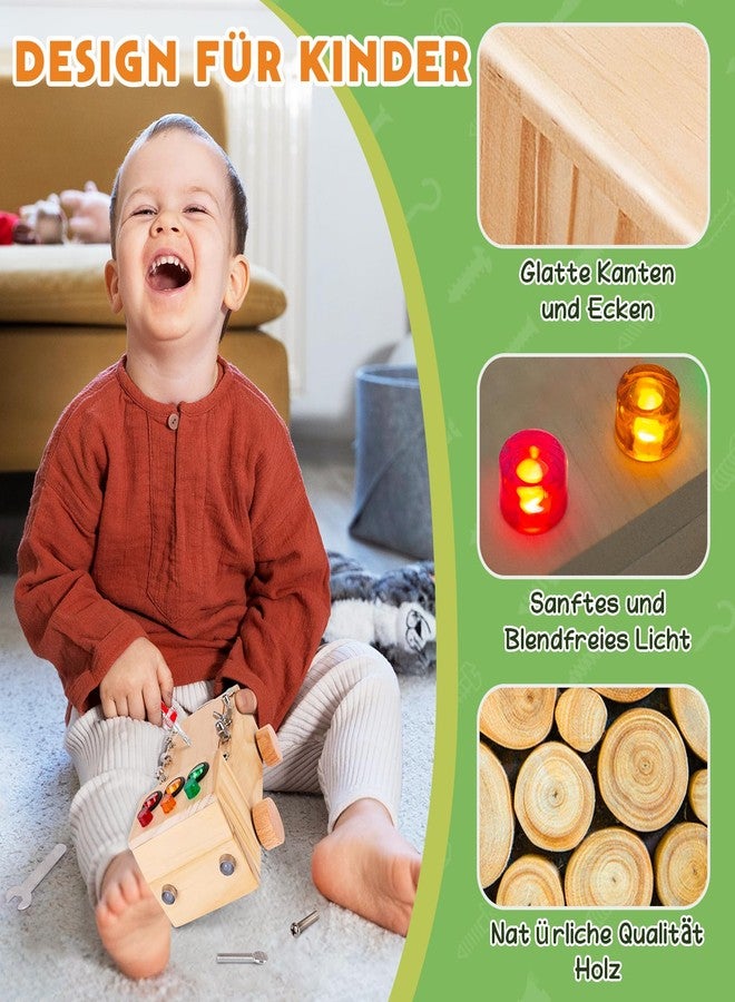OAKJAR Montessori Schraubendreher Brett, Montessori Busy Board Spielzeug ab 2-6 Jahr, Montessori Activity Board Holzspielzeug Motorikspielzeug Lernspielzeug für Babys Kleinkinder Jungen Mädchen - Image 3